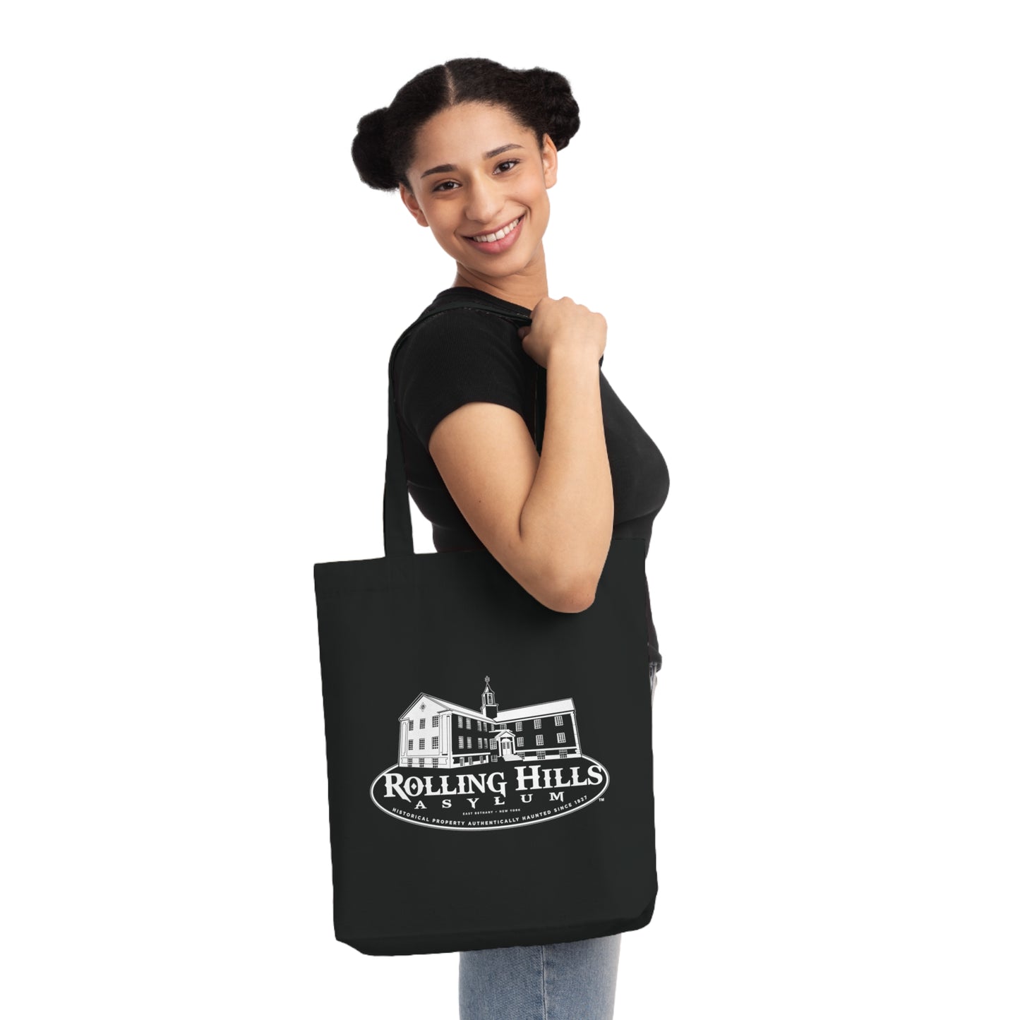 Rolling Hills Asylum, Woven Tote Bag